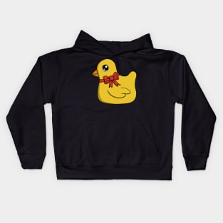 Baby Chicken With A Ribbon Kids Hoodie